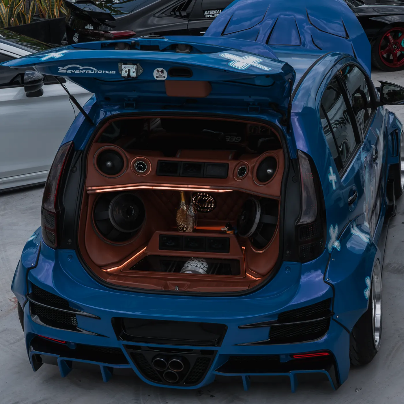 Custom car audio build