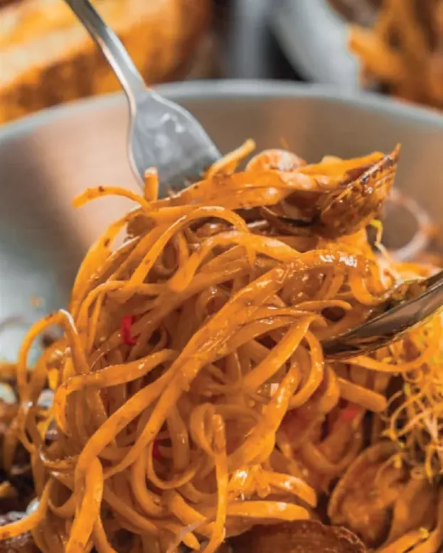 Assam Pedas Clam Pasta