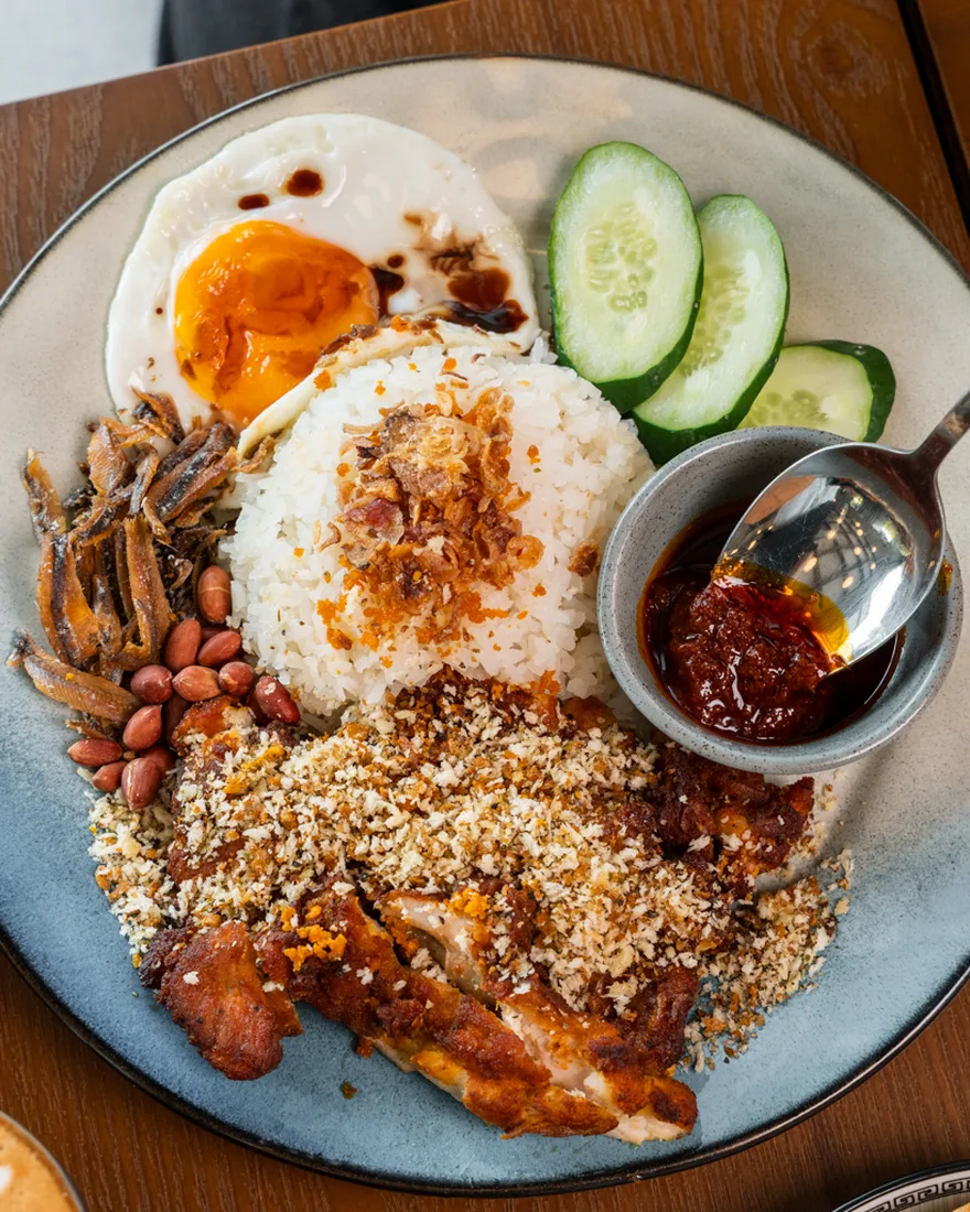 Nasi Lemak Ayam Berempah 2.0