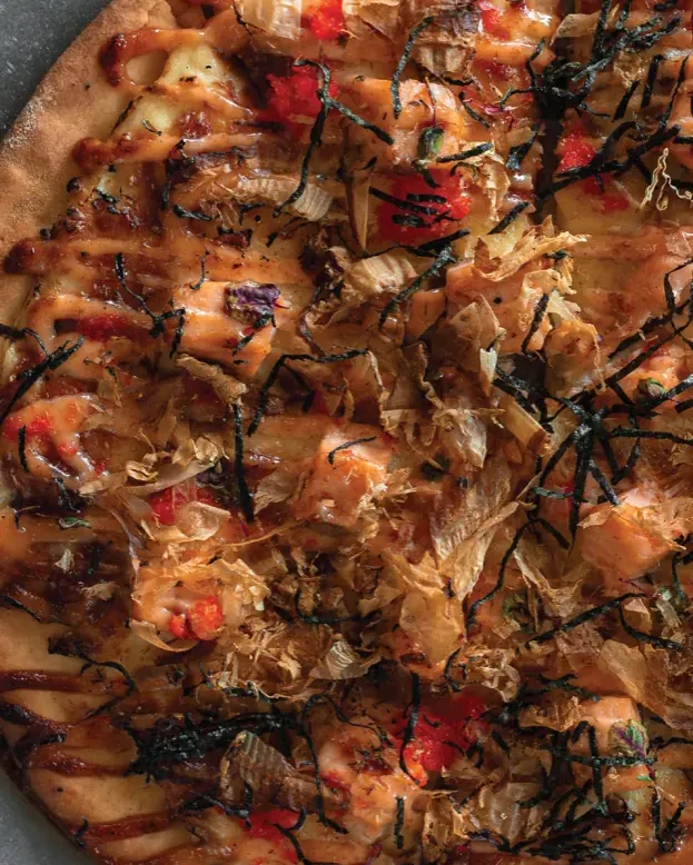 Mentaiko Salmon Pizza