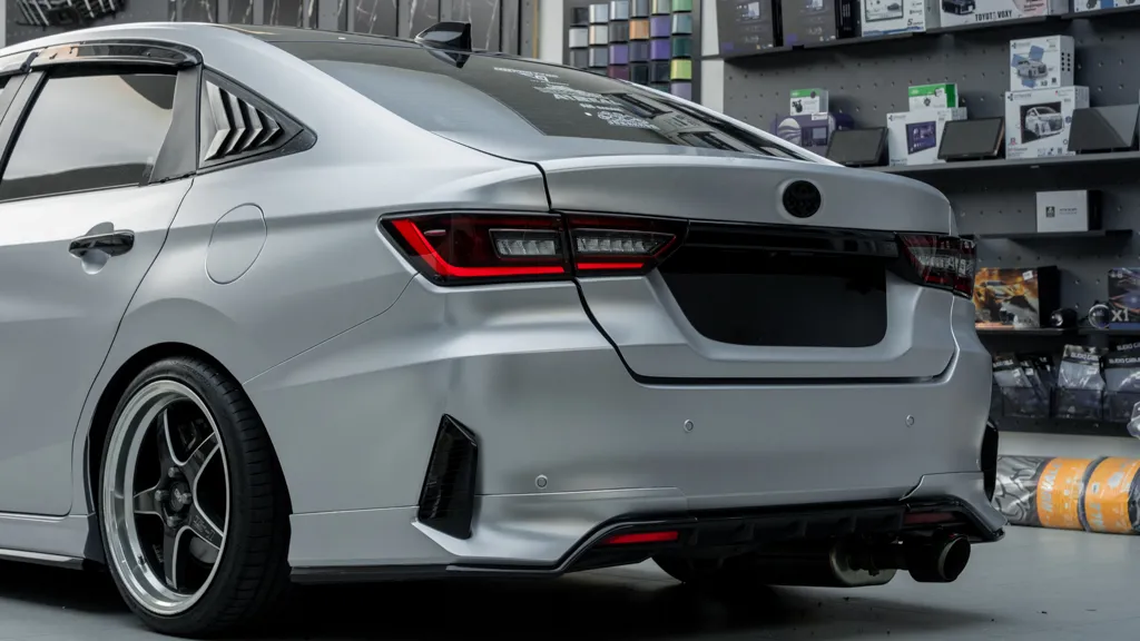 Side profile of the finished wrap